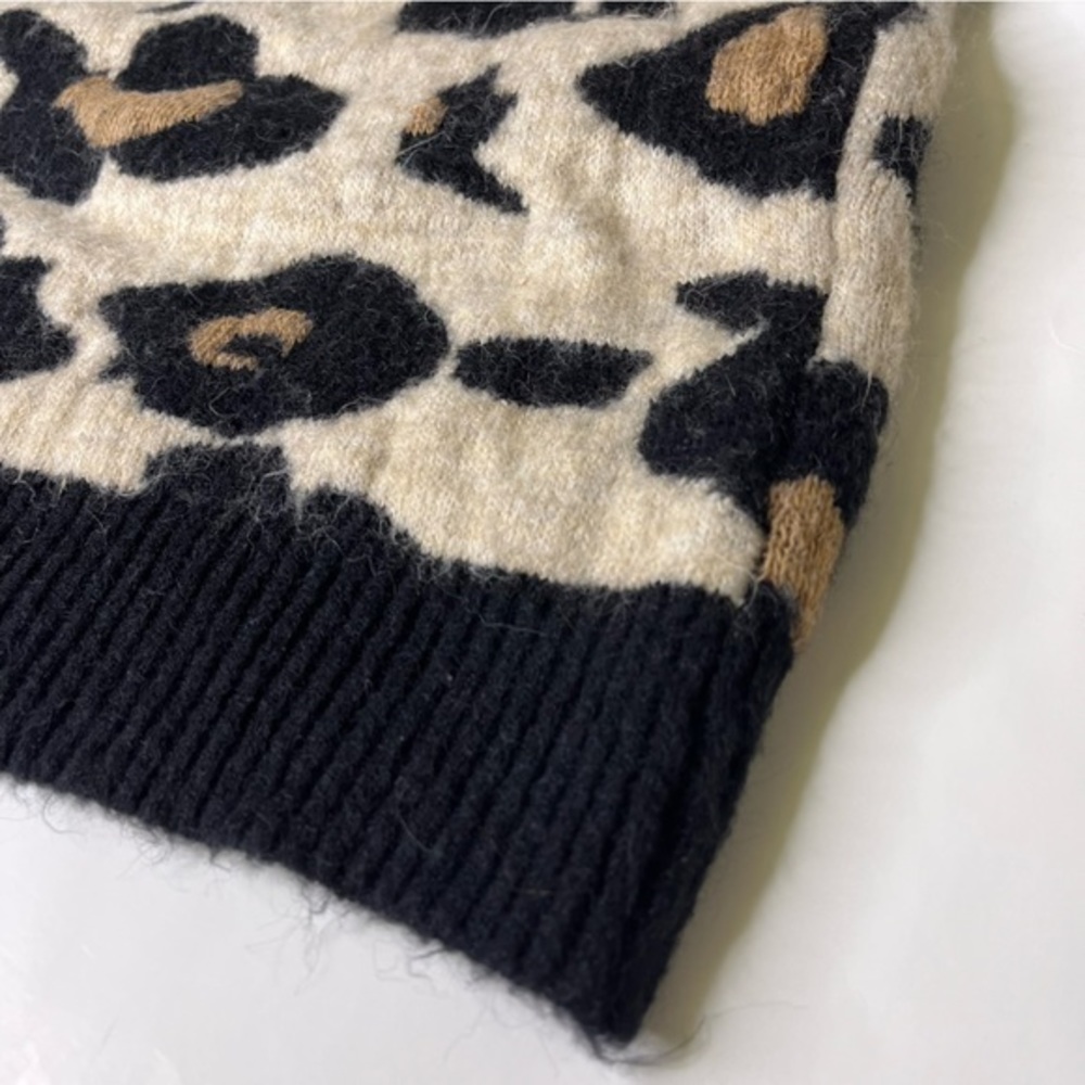 VICI Leopard Print Sweater Dress Tunic Size Small - Picture 5 of 7